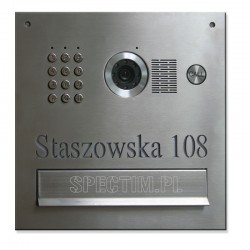 Skrzynka na listy szyfratorem z kamerą S551 z napisem